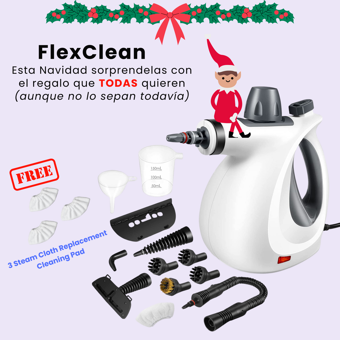 FlexClean Limpiador a Vapor Multi-Usos